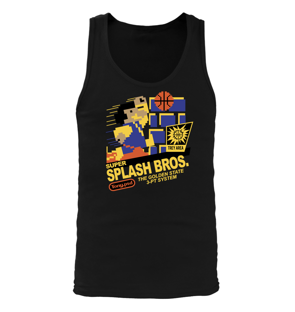 Top sin mangas Super Splash Bros. - para hombre - Golden State Warriors Curry - Imagen 2 de 3