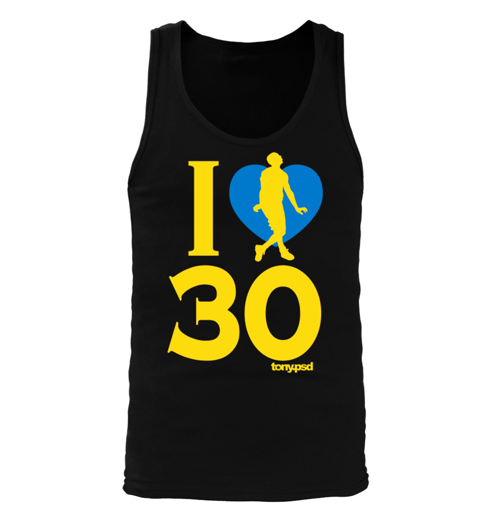 Camiseta sin mangas I Love (Heart) 30 para hombre - Golden State Warriors - Imagen 2 de 5