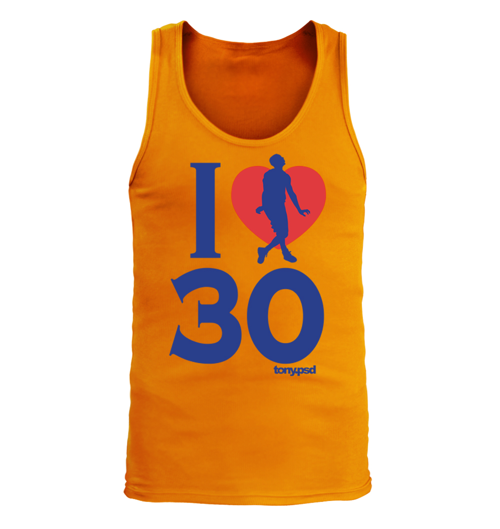 Camiseta sin mangas I Love (Heart) 30 para hombre - Golden State Warriors - Imagen 4 de 5
