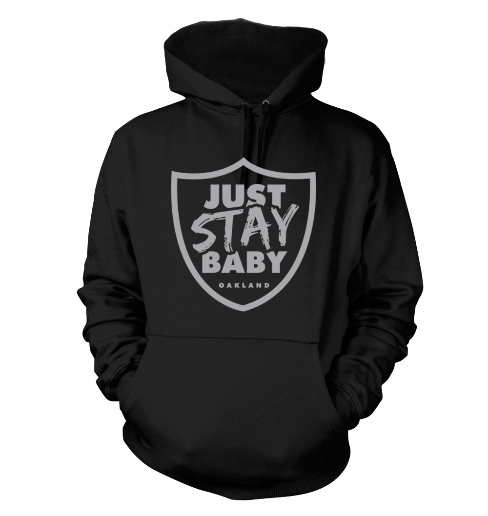 Just Stay Baby - Men's Hoodie - Oakland Raiders - Picture 2 of 3
