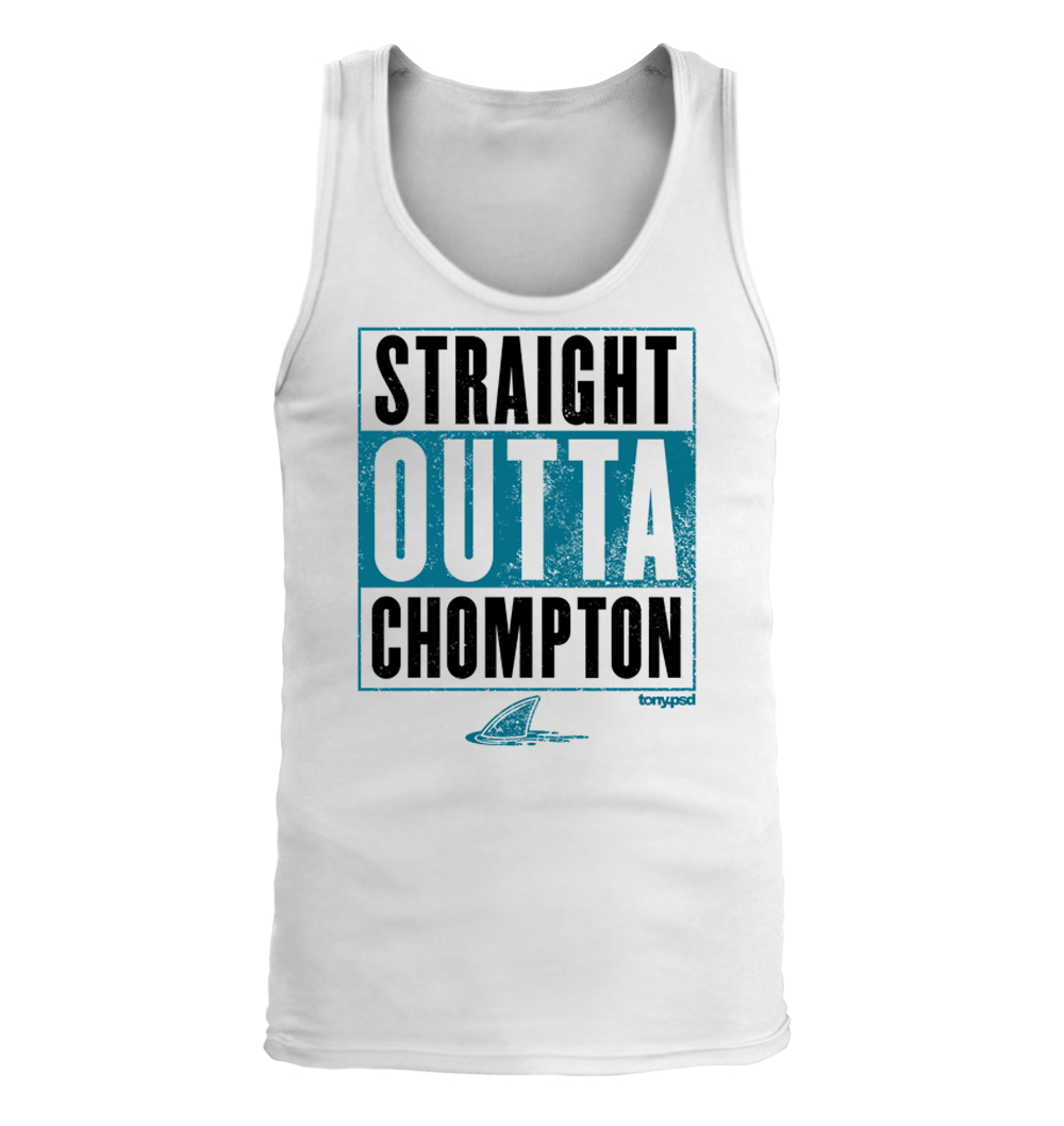 Straight Outta Chompton - Men's Tank Top - San Jose Sharks - Picture 4 of 4