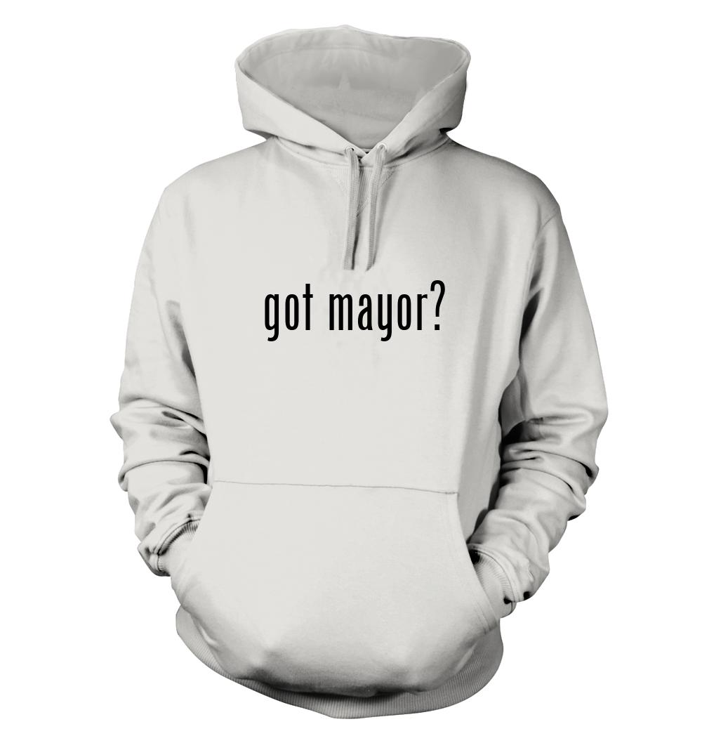 got mayor? - Men's Funny Hoodie NEW RARE - Picture 3 of 8