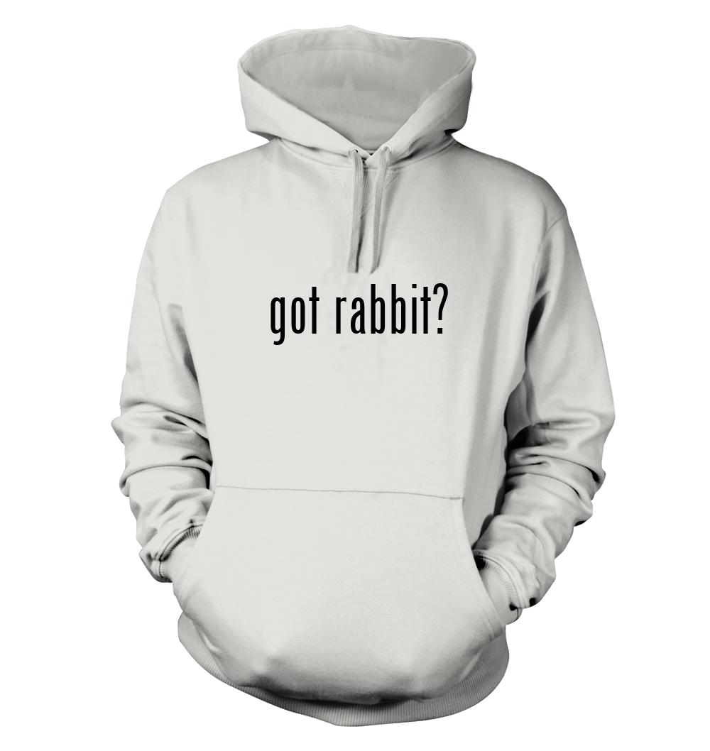 got rabbit? - Men's Funny Hoodie NEW RARE - Picture 3 of 8