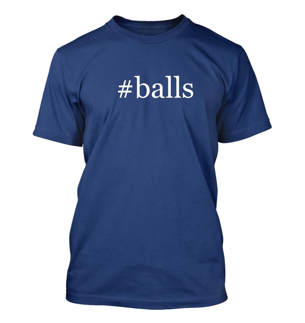 #balls - Men's Funny Hashtag T-Shirt NEW RARE