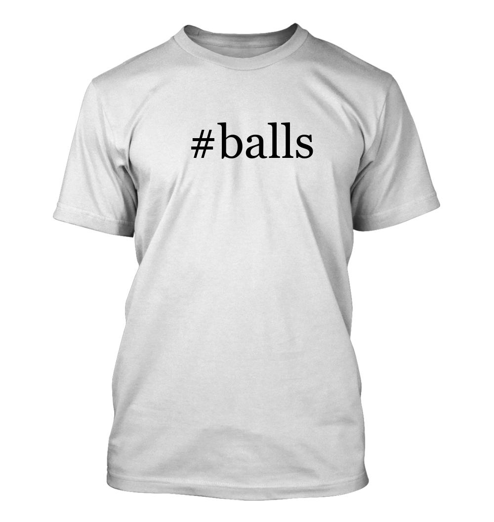 #balls - Men's Funny Hashtag T-Shirt NEW RARE