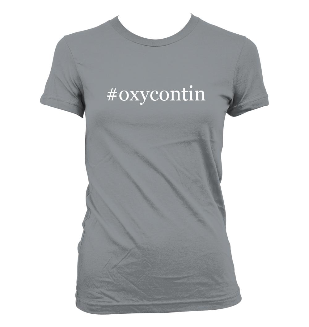 #oxycontin - Cute Funny Hashtag Junior's Cut Women's T-Shirt NEW RARE - Picture 3 of 14