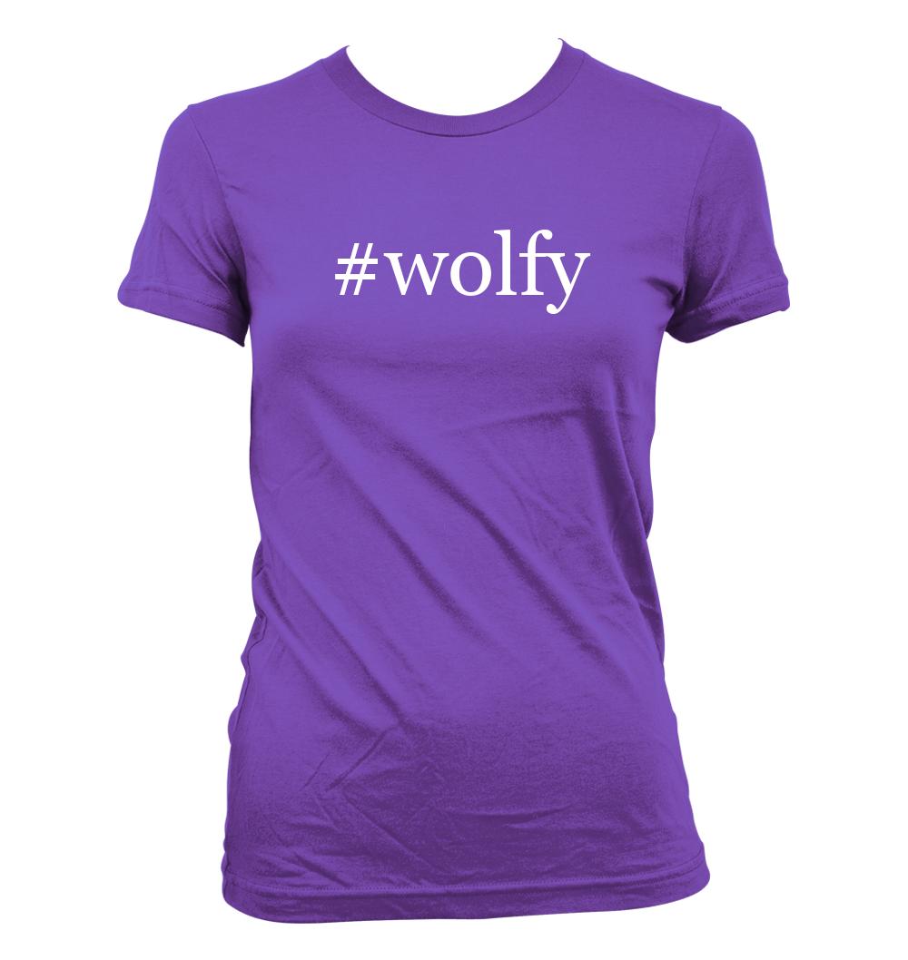 #wolfy - Cute Funny Hashtag Junior's Cut Women's T-Shirt NEW RARE - Picture 13 of 14